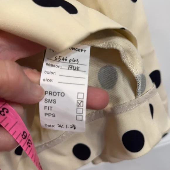 tanya taylor polka dot long skirt L/XL - Picture 5 of 9